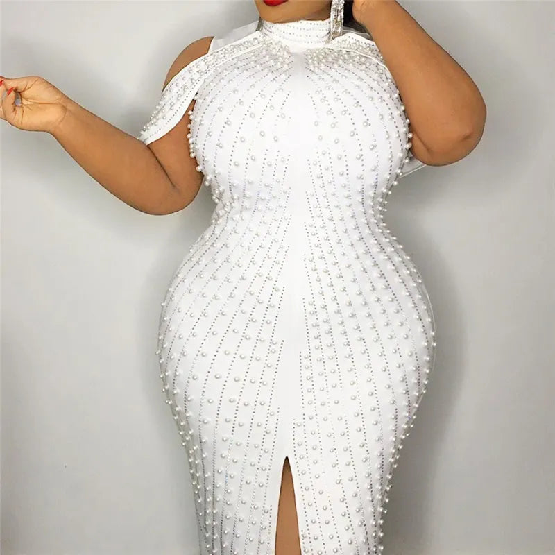 Robe blanche sexy, Robe de soirée sans manches