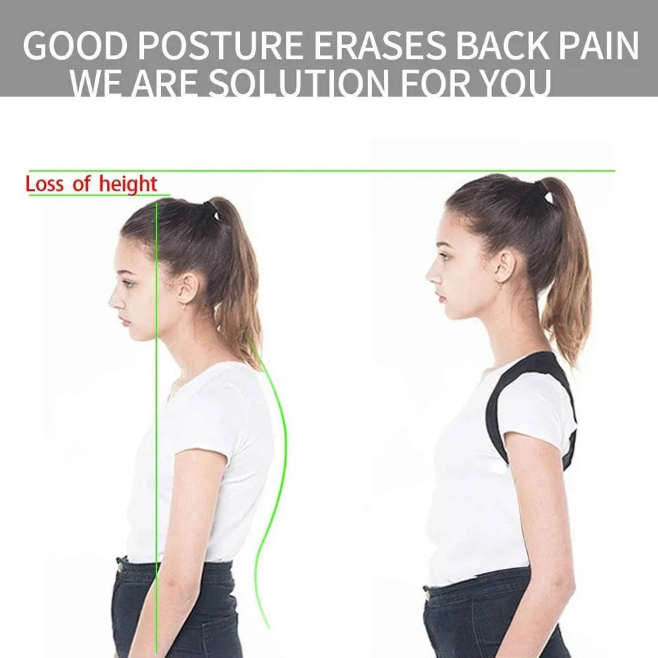 Correcteur de posture ajustable pour garçons et filles.