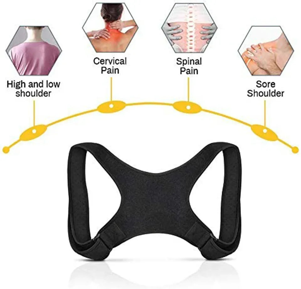 Correcteur de posture ajustable pour garçons et filles.