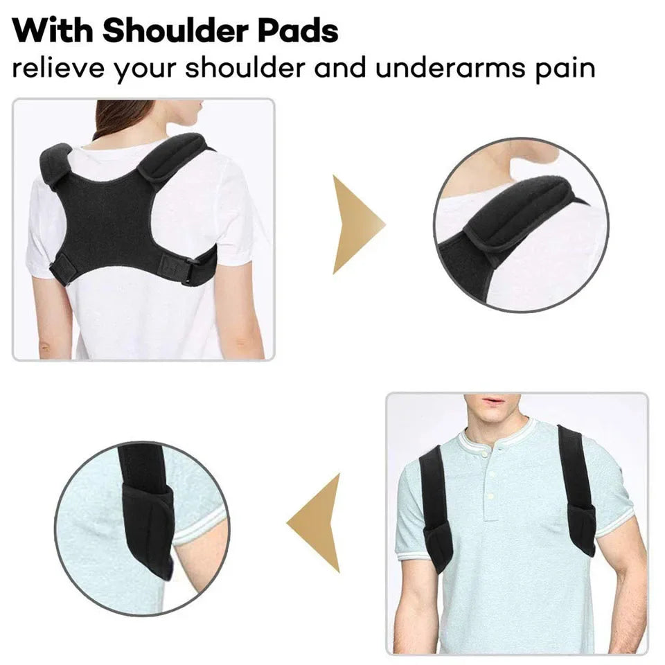 Correcteur de posture ajustable pour garçons et filles.